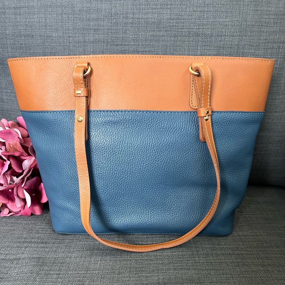 NWT VALENTINA TOP ZIP TOTE SATCHEL HANDBAG ITALIAN LEATHER - Picture 13 of 13